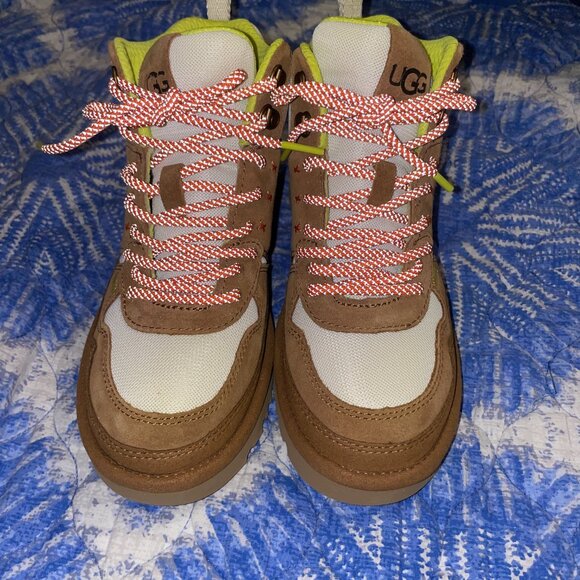 New UGG Highland Hi Heritage Chestnut Women Suede Lace up Shoe Boot Size 6 Women - Picture 3 of 7